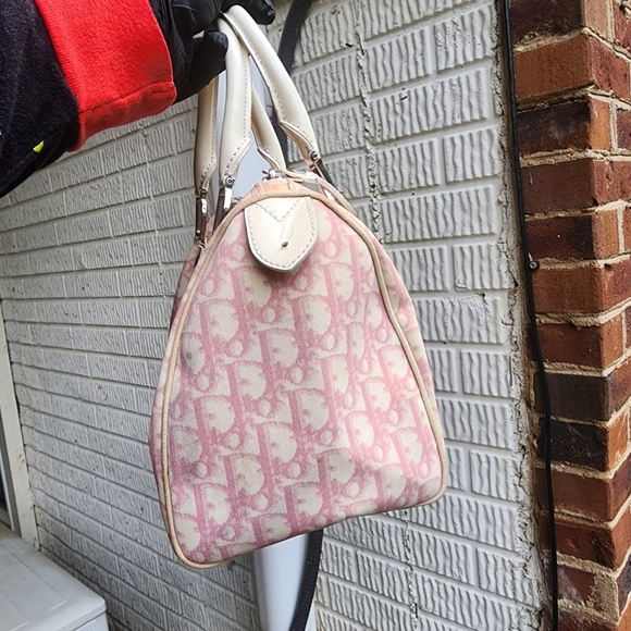 Sold***Authentic CHRISTIAN DIOR Monogram Boston Bag Pink - Picture 16 of 16